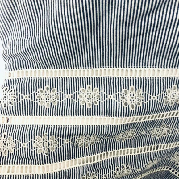 Vineyard Vines Moonshine Sandbar Strip Bow Sleeveless V-Neck Dress Size XS NWT - Picture 11 of 13